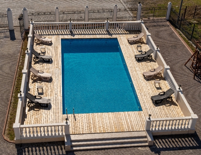 Открытый бассейн - Отель Grace Faors / Грейс Фаорс Гудаута